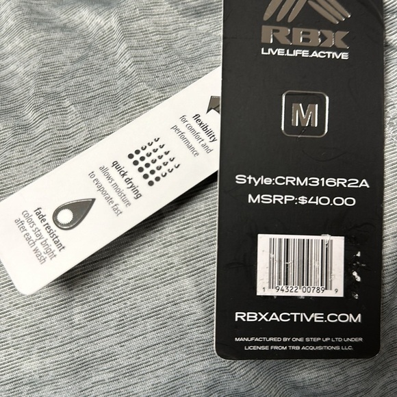 RBX X-Train Performance X-DRI running/training Muscle Tank GRAY shirt. Med NWT - Picture 4 of 9